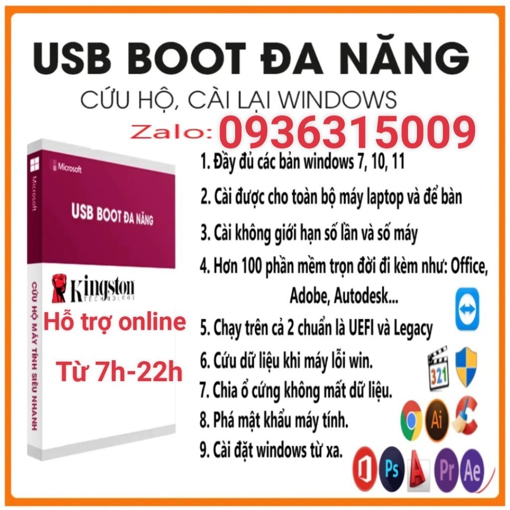 usb cài win tự động