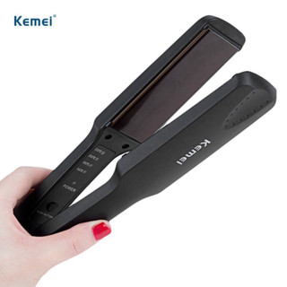 Máy duỗi tóc mini KEMEI chính hãng - Máy ép tóc làm tạo kiểu ép,là thẳng uốn cụp xoăn lọn đa năng