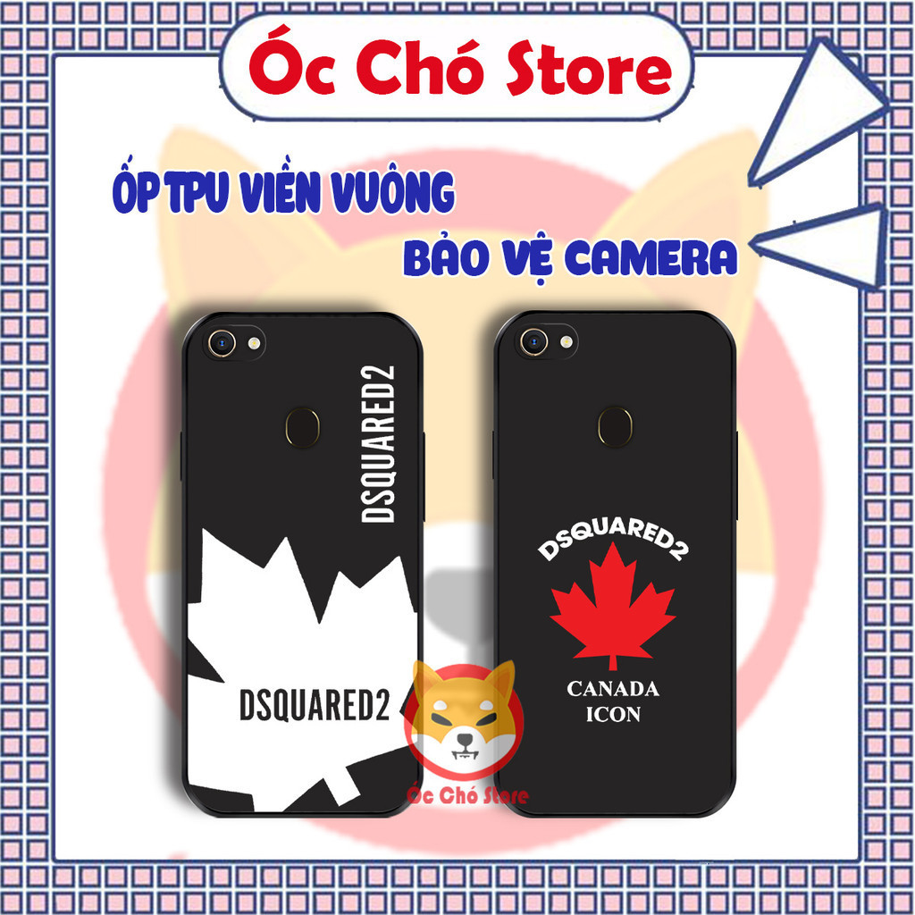 Ốp lưng Oppo F5 , F5 Youth , F7 TPU cạnh vuông lá phong | Óc Chó Store phụ kiện điện thoại