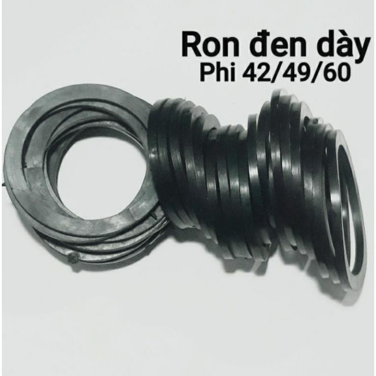 Gioăng cao su ( ron cao su ) dùng cho ốc phi bồn nhựa/inox từ phi 21 đến phi60.