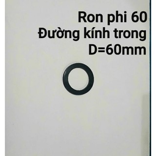Gioăng cao su ( ron cao su đen) dùng cho ốc phi bồn nhựa/inox từ phi21 đến phi60.