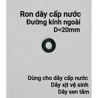 Gioăng cao su ( ron cao su đen) dùng cho ốc phi bồn nhựa/inox từ phi21 đến phi60.