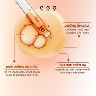 Booster nấm chaga tinh chất ampoule cấp ẩm sâu làm dịu & phục hồi da khỏe g.g.g uniq booster chaga 50ml