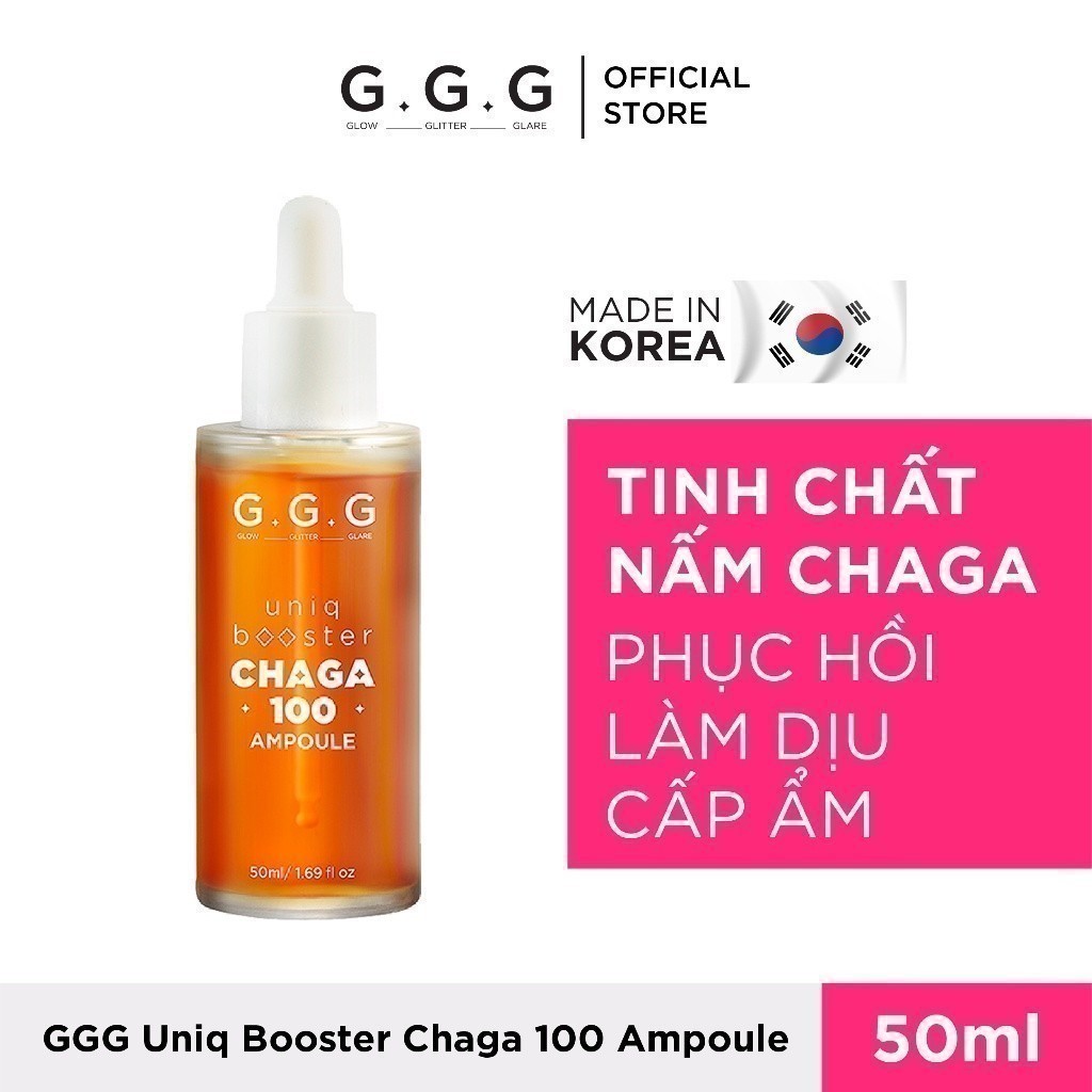 Combo 1 Tinh Chất Booster Nấm G.G.G 30ml 1 Tinh Chất Cấp Ẩm Sâu Trẻ Hoá Da G.G.G 30ml