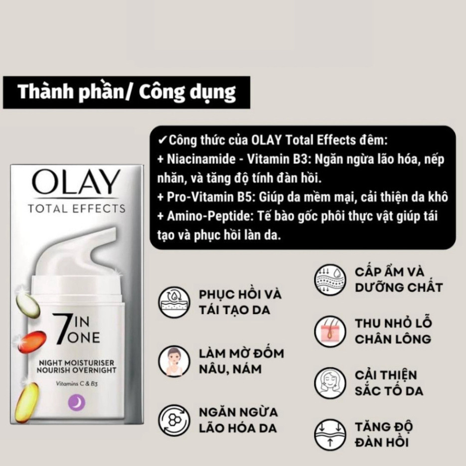 Kem olay 7in1, Olay total effects 7 in 1 , kem ngày và đêm ngừa  lão hóa của da,dưỡng da trắng sáng mịn | BigBuy360 - bigbuy360.vn