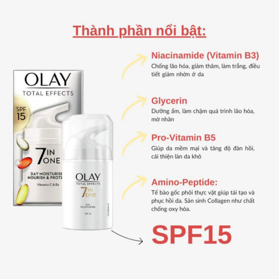 Kem olay 7in1, Olay total effects 7 in 1 , kem ngày và đêm ngừa  lão hóa của da,dưỡng da trắng sáng mịn | BigBuy360 - bigbuy360.vn