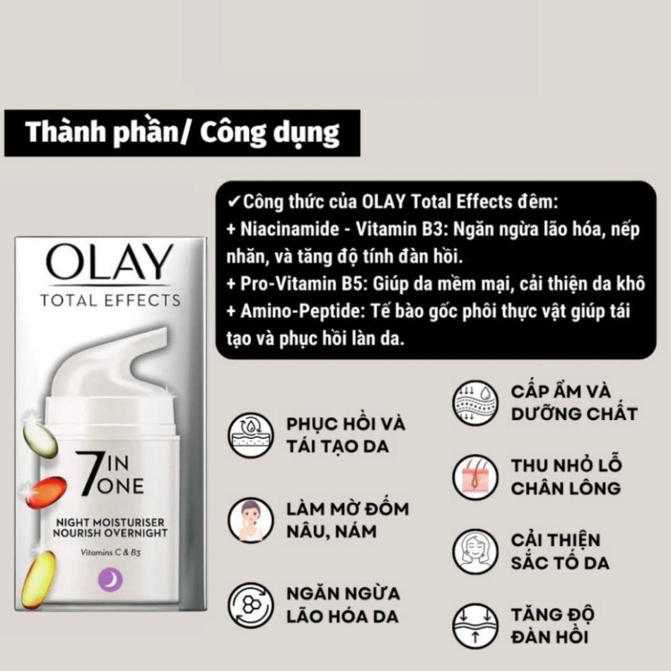 Kem olay 7in1, Olay total effects 7 in 1 , kem ngày và đêm ngừa  lão hóa của da,dưỡng da trắng sáng mịn HOT | BigBuy360 - bigbuy360.vn