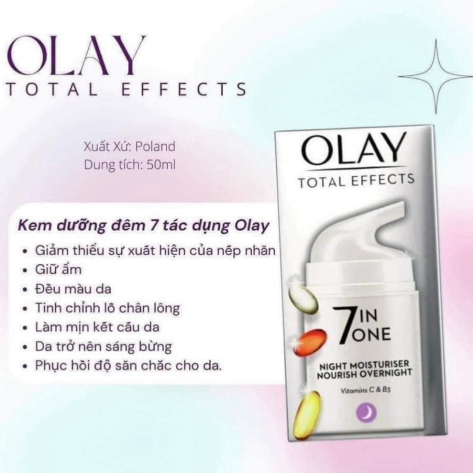 Kem olay 7in1, Olay total effects 7 in 1 , kem ngày và đêm ngừa  lão hóa của da,dưỡng da trắng sáng mịn HOT | BigBuy360 - bigbuy360.vn