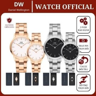 Đồng hồ Nam Nữ Daniel Welington Iconic Link Silver Rosegold / Black White - Danielwatchvn