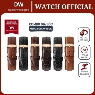 Dây Đồng Hồ Da Nam Nữ  Khóa Vàng & Bạc Đủ Size DW Chính Hãng - DANIELWATCHVN