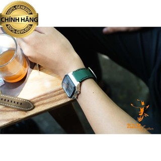 DÂY ĐỒNG HỒ CASIO AE1200 / SEIKO 5 - DA BÒ THẬT XANH RÊU - RAM CLASSIC 1984 CHÍNH HÃNG RAM LEATHER .