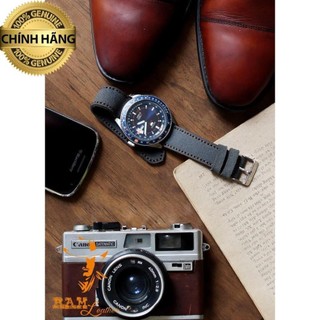 Dây đồng hồ da bò lộn RAM Classic .