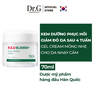 Kem Dưỡng Ẩm Và Phục Hồi Sâu Cho Da Dr.G R.E.D Blemish Clear Soothing Cream 70ml Làm DỊu Dưỡng Ẩm Cho Da