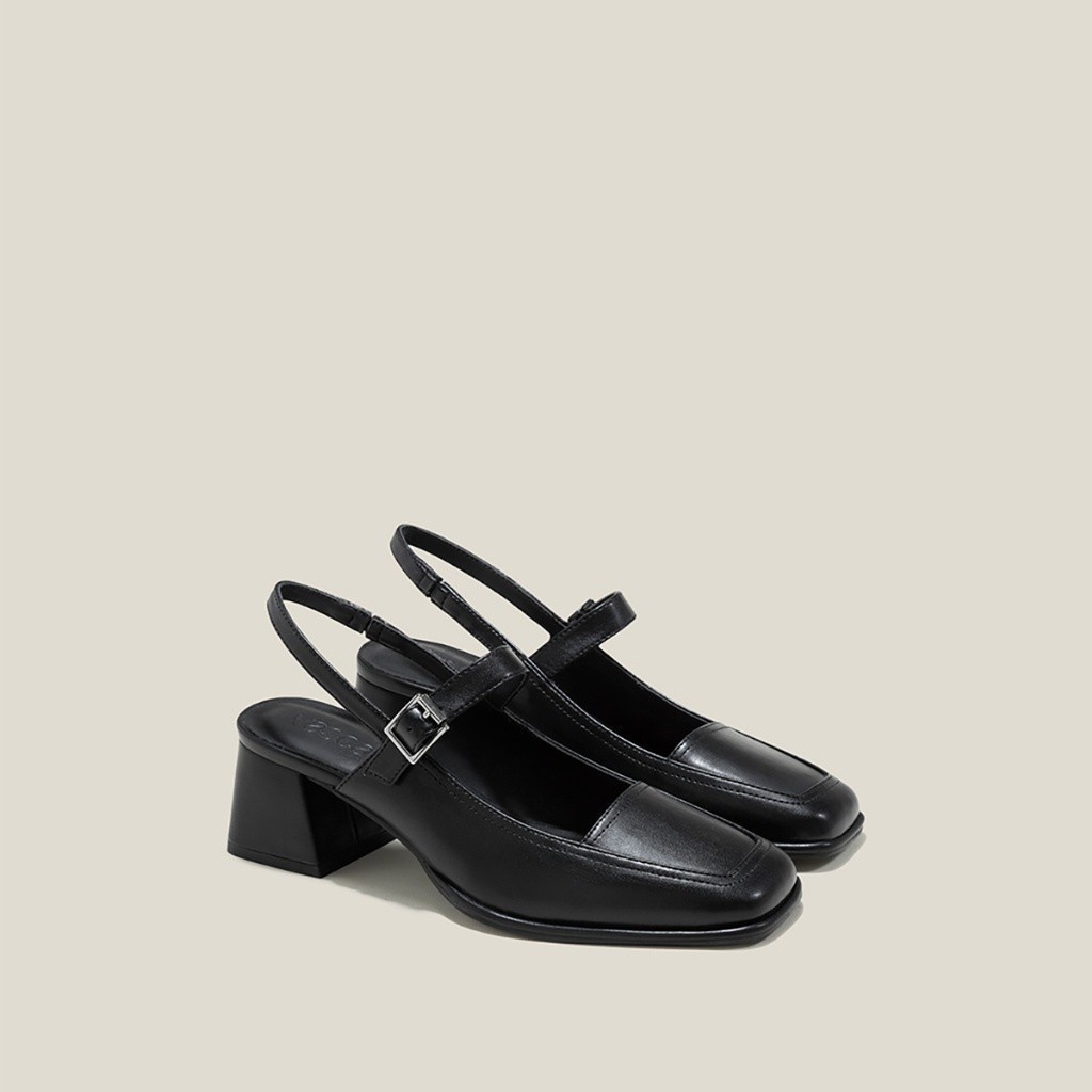 Vascara Giày Slingback Mary Janes Mũi Vuông - BMN 0633