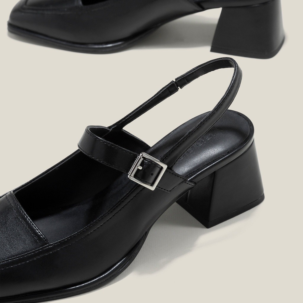 Vascara Giày Slingback Mary Janes Mũi Vuông - BMN 0633