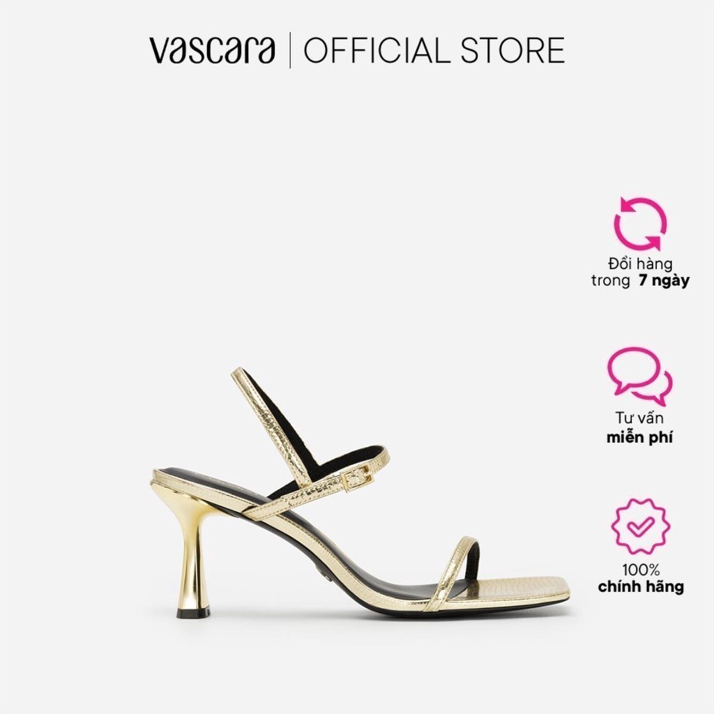 Vascara Giày Sandal Metallic Quai Mảnh Vân Kỳ Đà - SDN 0724