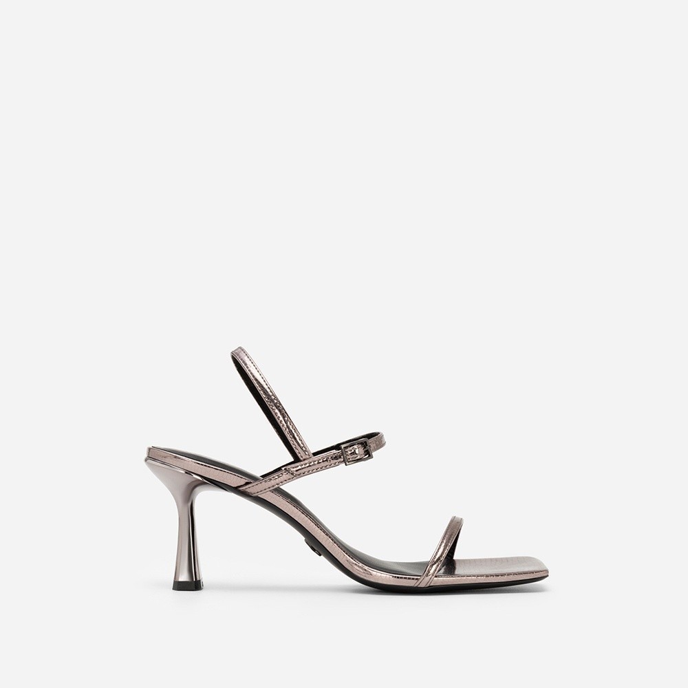 Vascara Giày Sandal Metallic Quai Mảnh Vân Kỳ Đà - SDN 0724