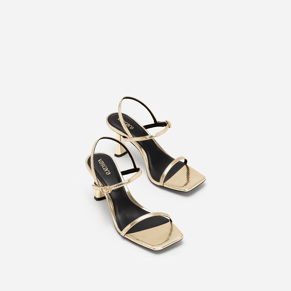 Vascara Giày Sandal Metallic Quai Mảnh Vân Kỳ Đà - SDN 0724