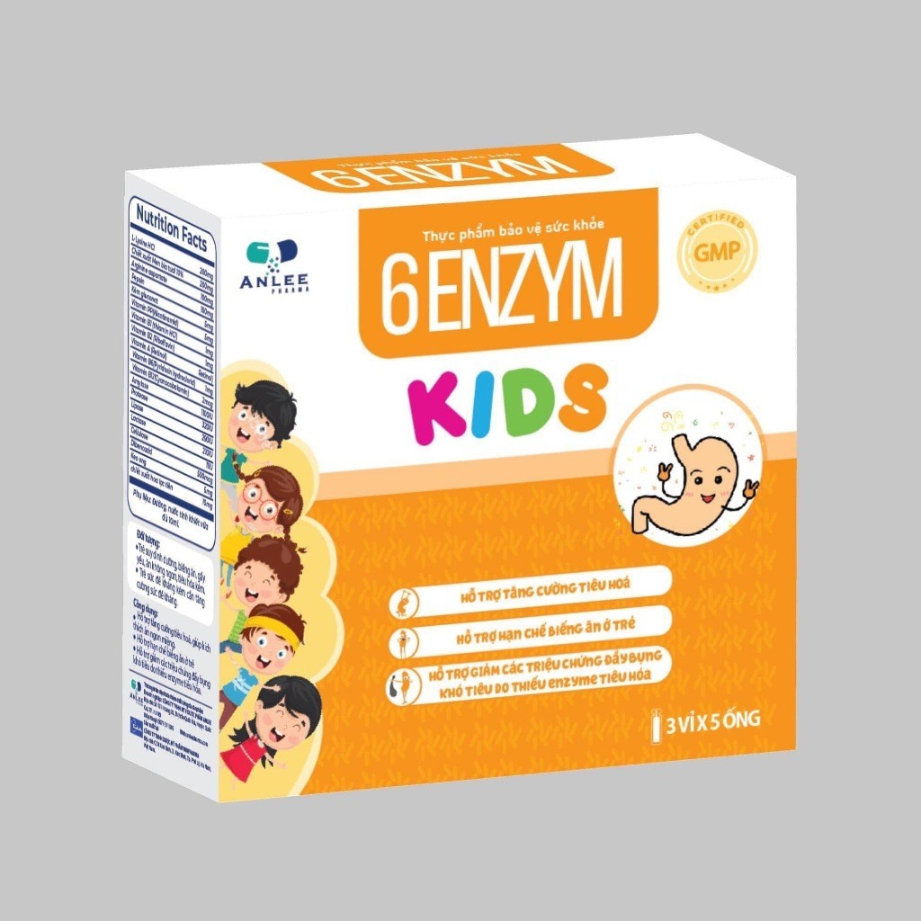 [COMBO] Siro 6 Enzym Kids - Giúp Bé Hết Biếng Ăn, Tăng Cân, Tăng Đề Kháng, Hết Táo Bón