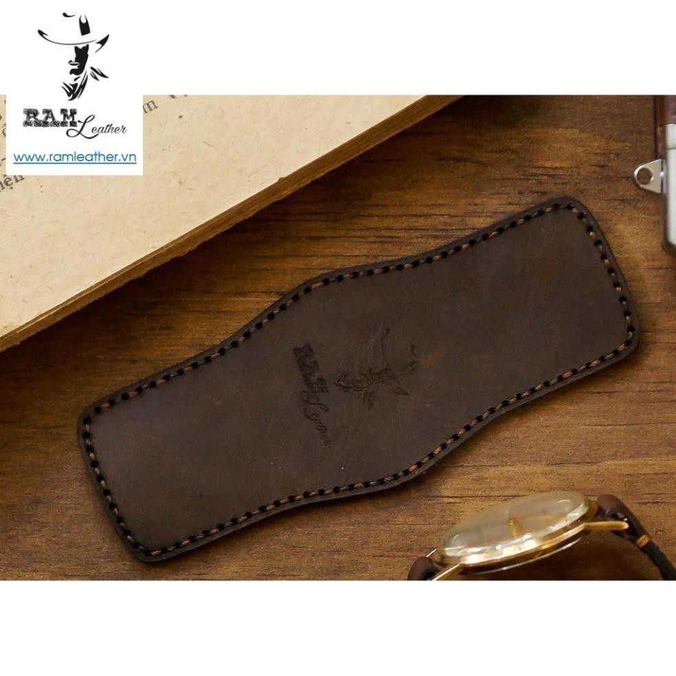 (HÀNG CHÍNH HÃNG) COMBO dây đồng hồ Bundstrap RAM B2 và dòng RAM Green   Da bò xanh lục . +