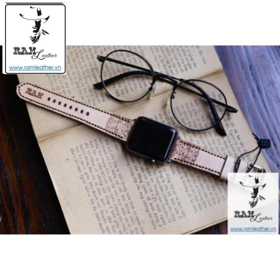 DÂY CASIO AE1200 TRỐNG ĐỒNG INCA DA BÒ THẬT - CHÍNH HÃNG RAM LEATHER