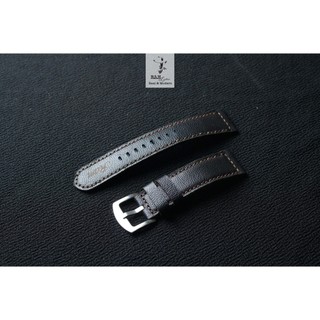 Dây đồng hồ casio ae1200/seiko5 da dêthật 1955 đen vân hạt - ram leather