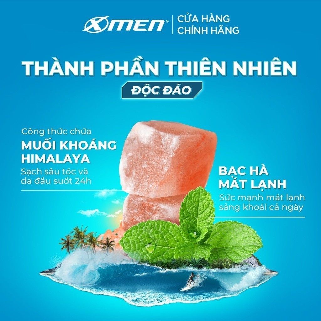 [Hàng tặng không bán] Hộp 14 gói Dầu gội X-Men Clean & Fresh 5g/Gói