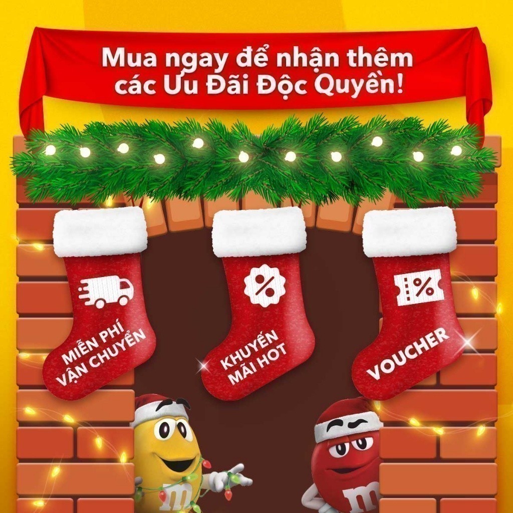 Combo Kẹo Sô Cô La Snickers, M&M's Sữa, M&M's Đậu Phộng