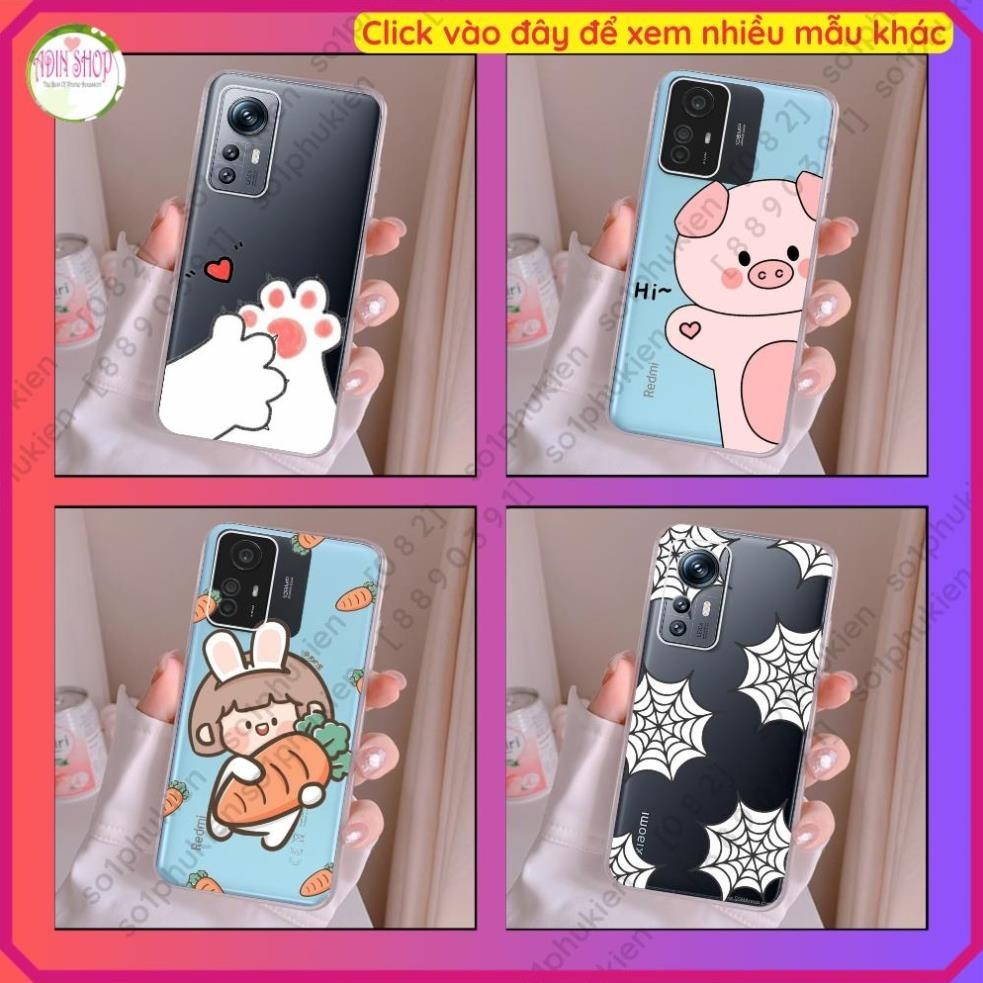Ốp lưng Xiaomi 12 12s 12x 12 pro 12s pro 12 lite / Redmi Note 12s dẻo trong suốt in nhiều mẫu hoạ ti