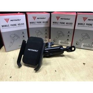 Giá đỡ kẹp điện thoại gắn xe máy MOTOWOLF 2821