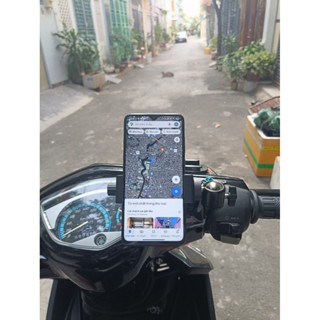 Giá Đỡ Điện Thoại Xe Máy Chống Cướp Giật Xoay 360 Độ, Gắn Được 2 Bên Chân Gương