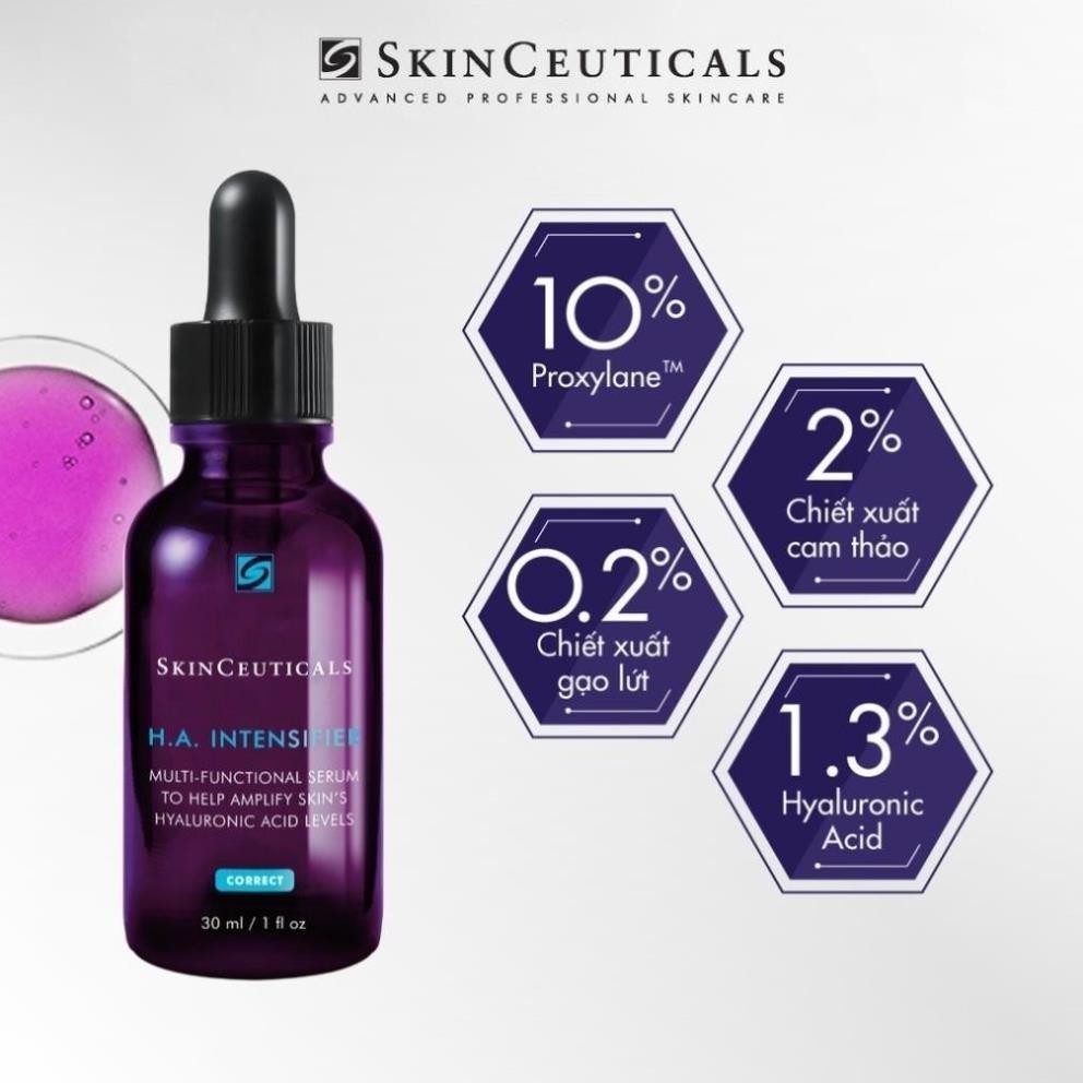 [Full 30ml +Bill] Siêu Cấp Nước Cho Da Hyaluronic Acid Skinceuticals H.A Intensifier