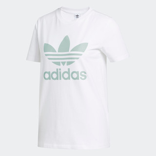 Adidas Phong cách sống Áo phông Trefoil Nữ trắng FJ9452