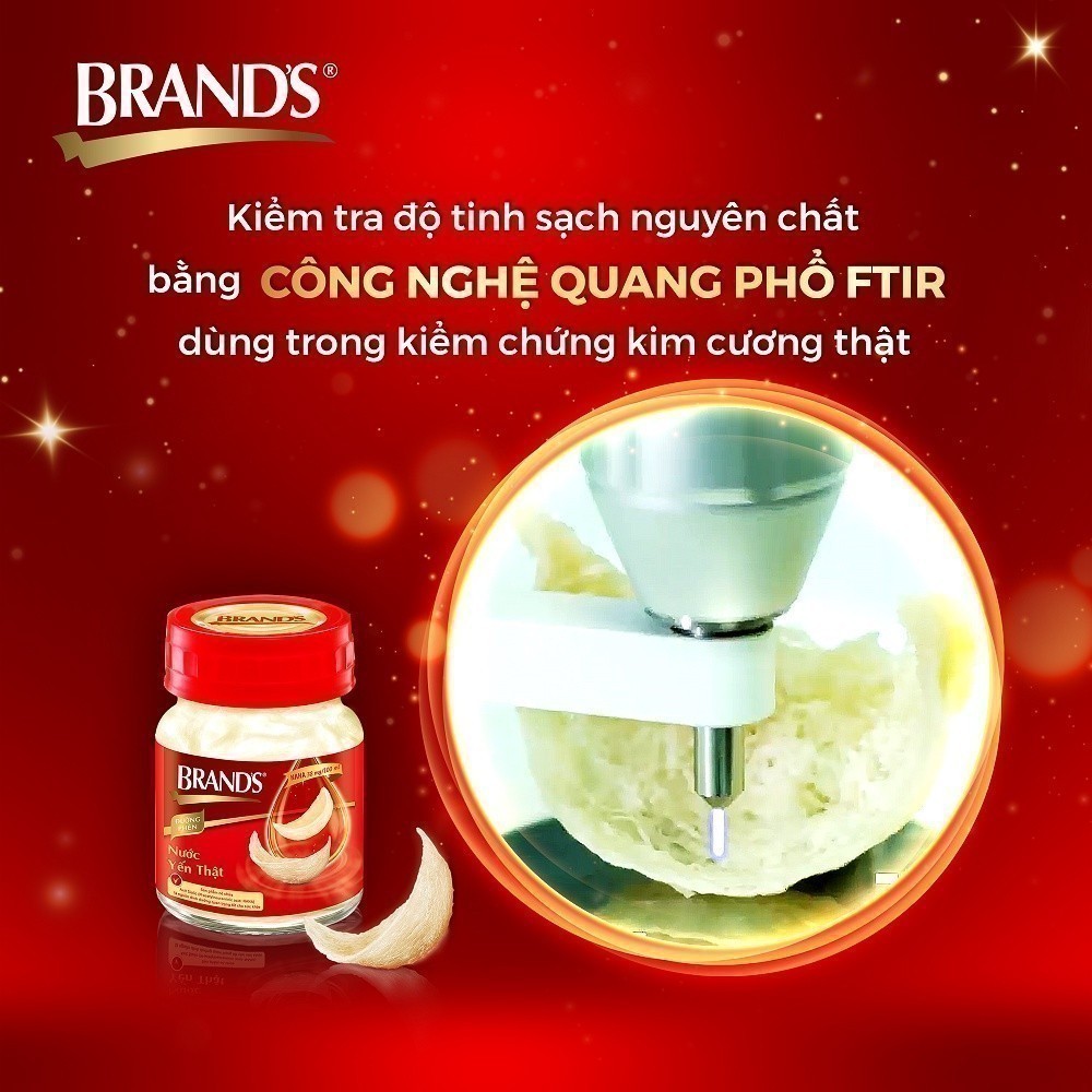 Nước yến thật BRAND'S Không Đường (70 ml x 6 lọ)