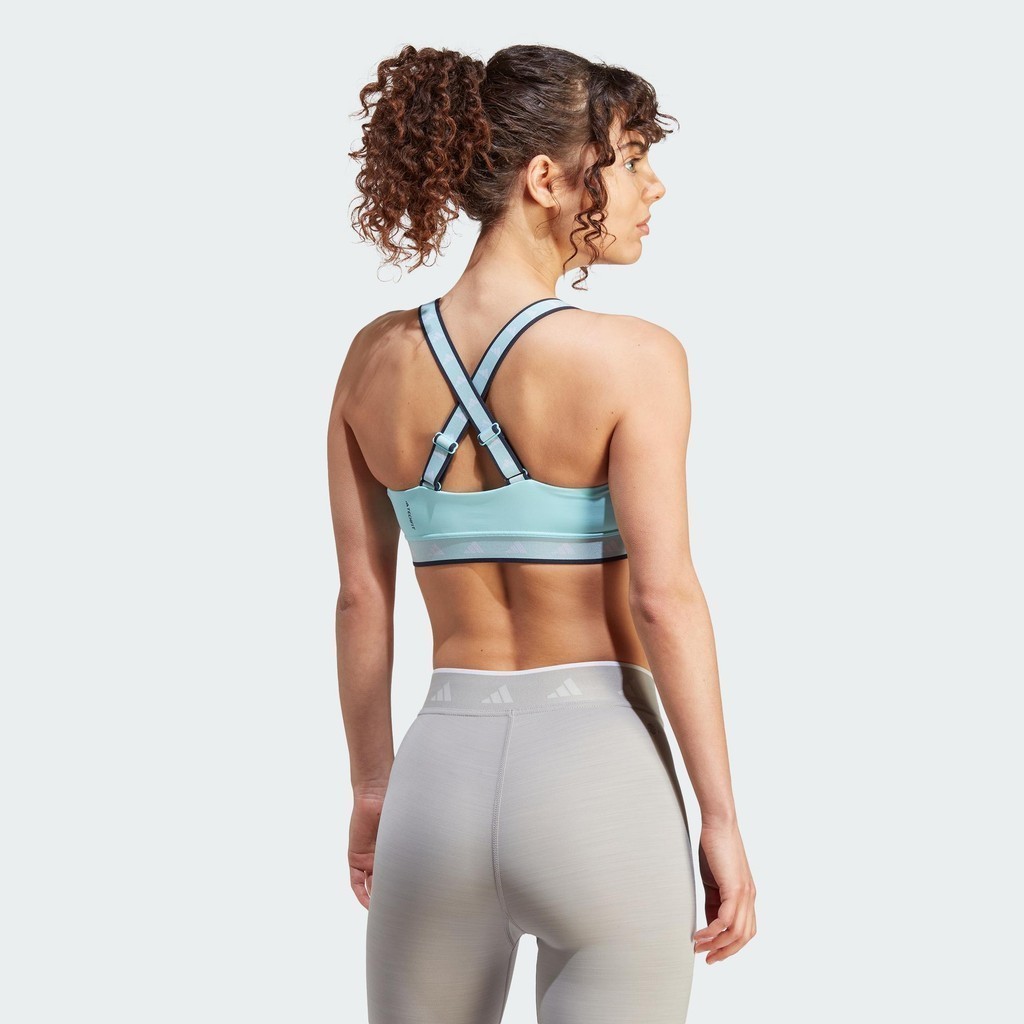 adidas Tập luyện Áo Bra Tập Luyện Medium Support Techfit Powerimpact Nữ Màu xanh da trời HN7250