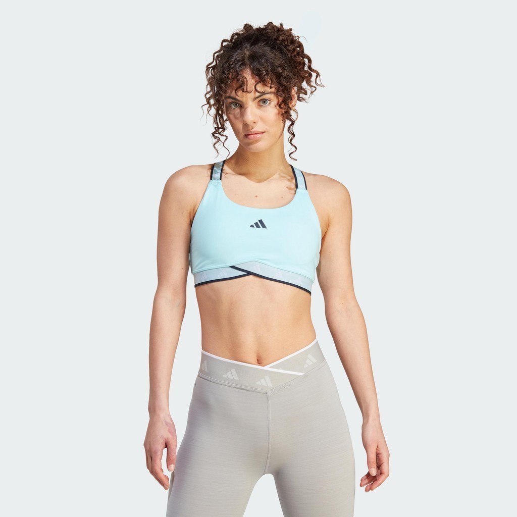 adidas Tập luyện Áo Bra Tập Luyện Medium Support Techfit Powerimpact Nữ Màu xanh da trời HN7250