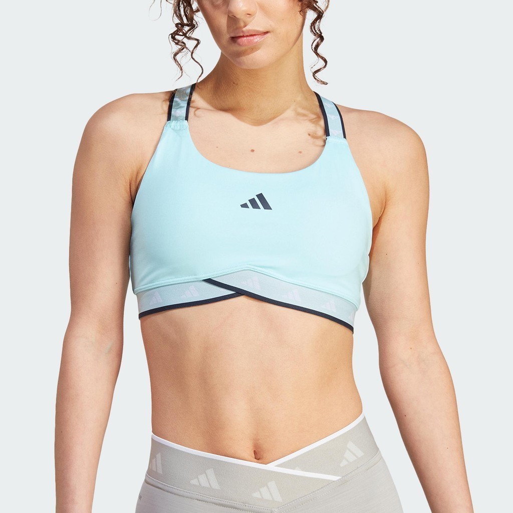 adidas Tập luyện Áo Bra Tập Luyện Medium Support Techfit Powerimpact Nữ Màu xanh da trời HN7250