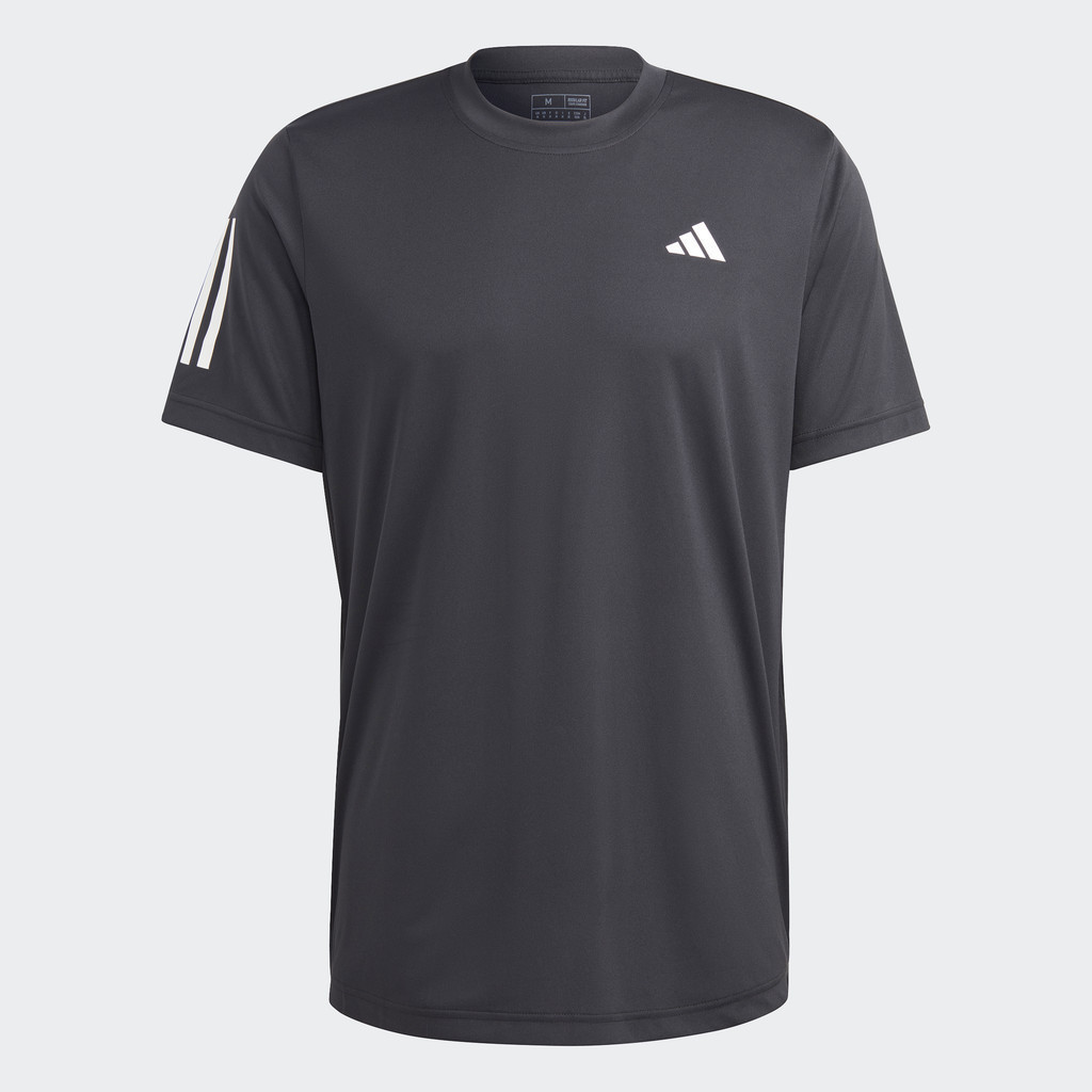 adidas Quần vợt Áo Thun Tennis 3 Sọc Club Nam Đen HS3262