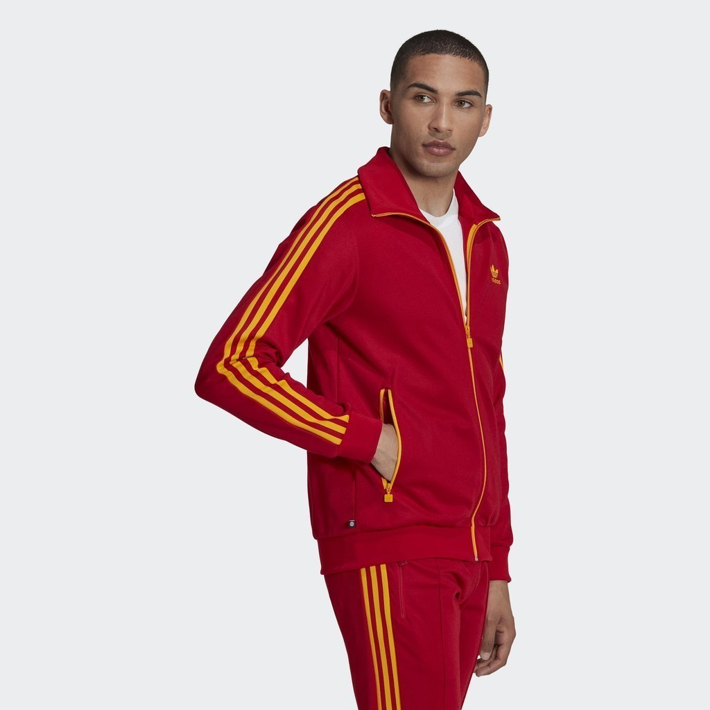 Adidas Phong cách sống Áo Track Jacket Beckenbauer Nam Đỏ HK7407