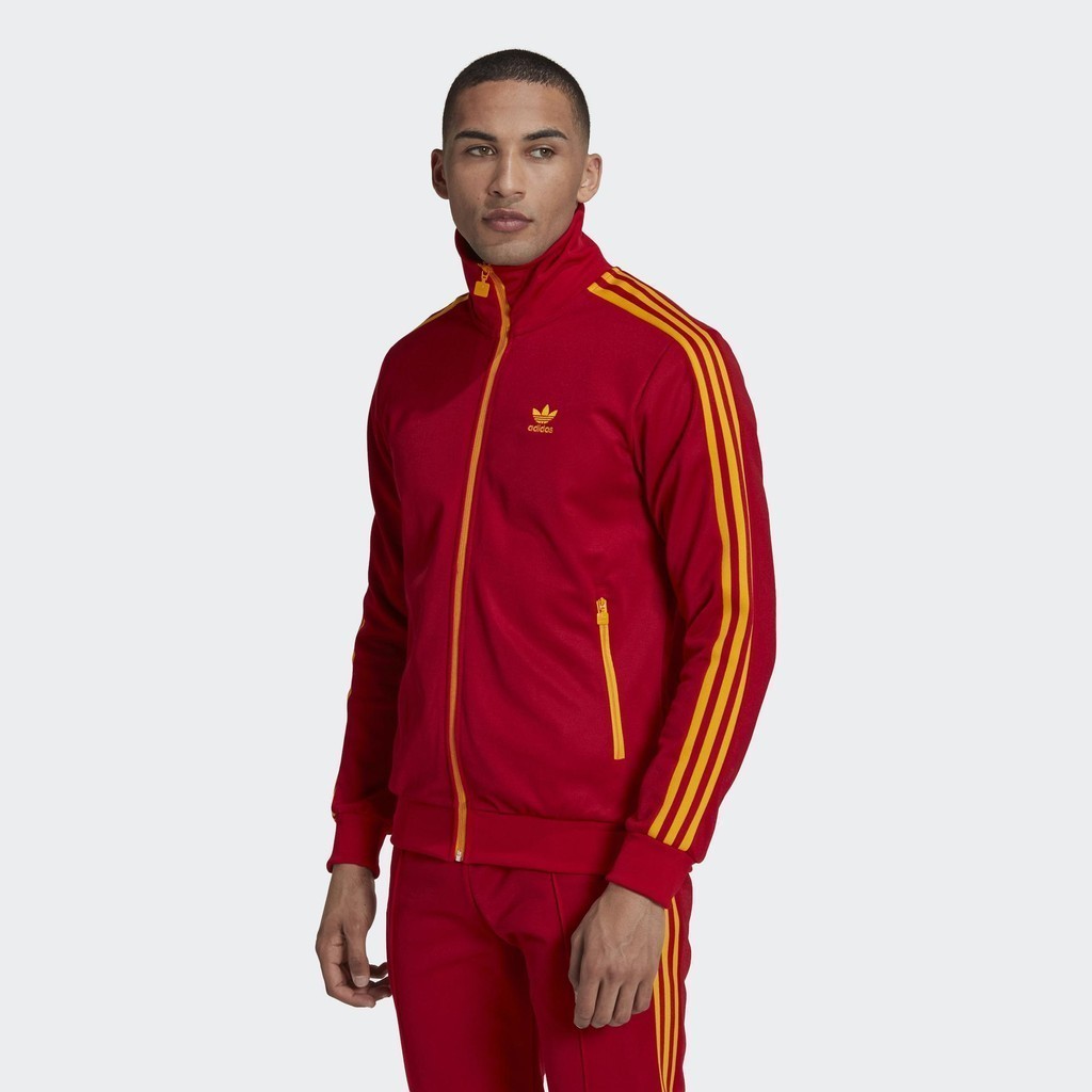 Adidas Phong cách sống Áo Track Jacket Beckenbauer Nam Đỏ HK7407