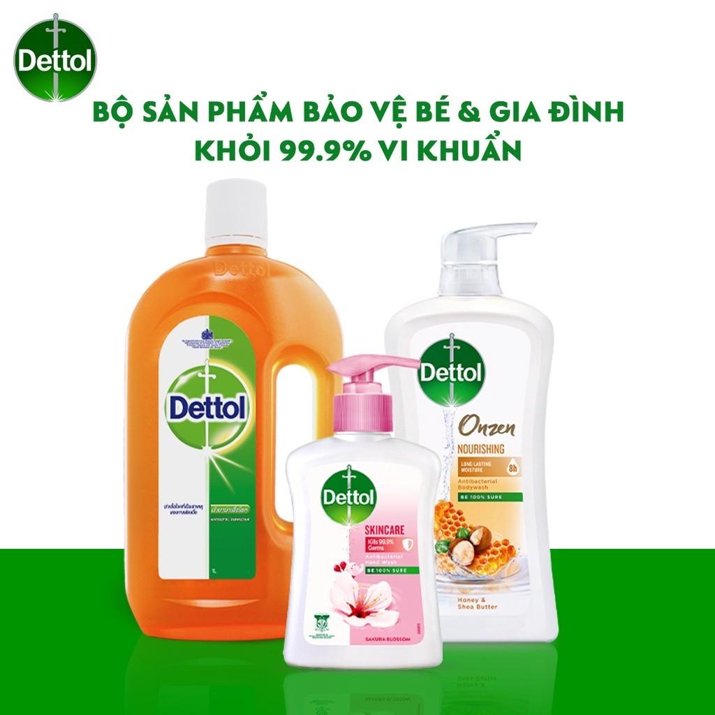 Bộ sản phẩm Dettol bảo vệ bé và gia đình khỏi mùa cúm