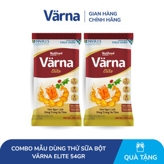GIFT_ Combo 2 Mẫu dùng thử Sữa bột Värna Elite - Chứa Sâm Ngọc Linh Đông Trùng Hạ Thảo - Varna 54gr