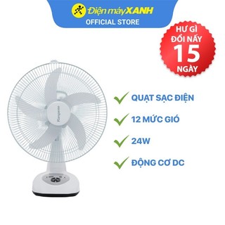 Quạt sạc bàn Kangaroo KG735 - Hàng chính hãng