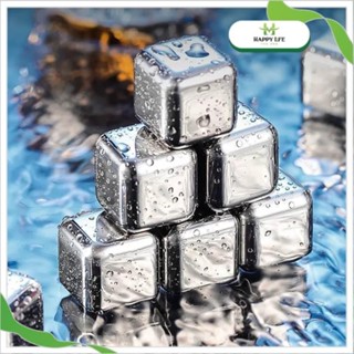 Đá vĩnh cửu, đá inox giữ lạnh, đá lạnh vĩnh cửu không tan bằng inox 304 không làm mất vị hộp 6 viên