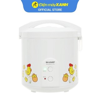 Nồi cơm nắp gài Sharp KS-223TJV-CH 2.2 lít 900 W lòng nồi chống dính - Chính hãng BH 12 tháng - Sản xuất tại Việt Nam