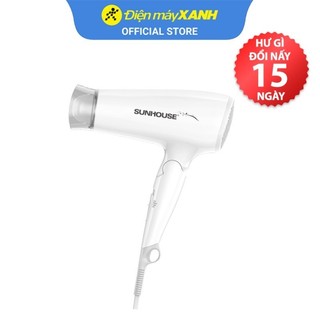 Máy sấy tóc sunhouse shd2309 2200w gấp gọn 2 tốc độ sấy - chính hãng bh 12 tháng