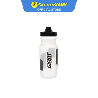 Bình nước xe đạp giant 600cc - water bottle -black striped/ white