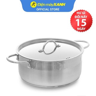 Nồi inox 3 đáy nắp inox 24cm delites ne014-24