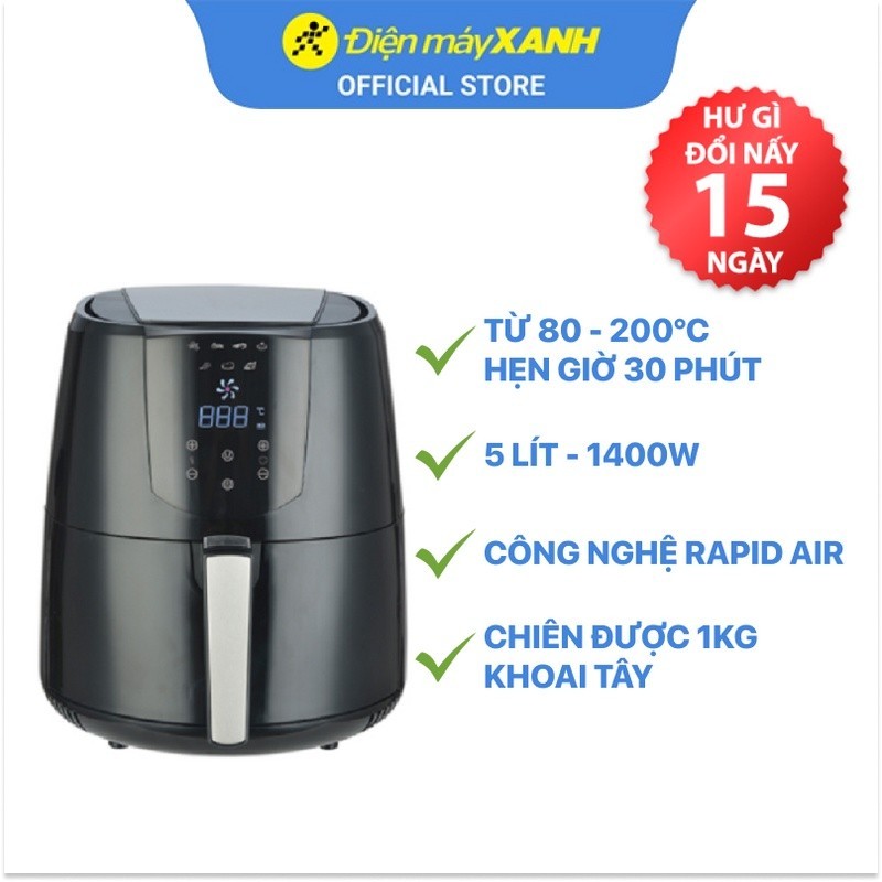Nồi chiên không dầu Perfect PF-D92 5.5L/5L- Hàng chính hãng