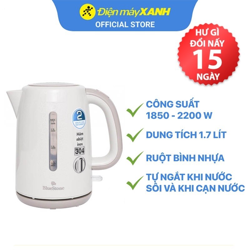 Bình siêu tốc BlueStone 1.7 lít KTB-3335